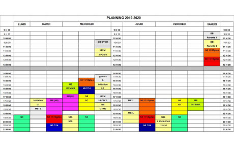 Planning 2019-2020